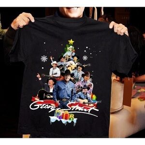 George Strait Christmas Tree T Shirt